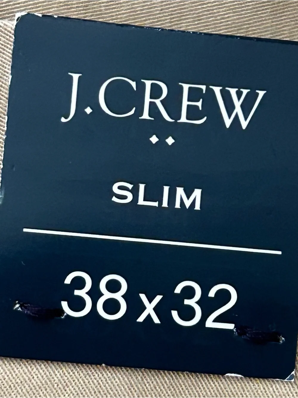 J. Crew Slim Straight TruTemp Chinos in Tan NWT 38/32